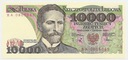 1988 10000 zł złotych Wyspiański, seria BA