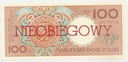 NIEOBIEGOWY 100 zł złotych 1990 POZNAŃ seria A