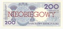 NIEOBIEGOWY 200 zł złotych 1990 KRAKÓW seria D