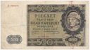 1940 500 zł Pięćset Złotych seria A Góral