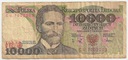 1988 10000 zł złotych Wyspiański, seria CU