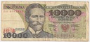 1988 10000 zł złotych Wyspiański, seria DG