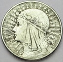 10 zł złotych 1932 Głowa kobiety, Polonia SREBRO