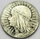 5 zł złotych 1934 Głowa kobiety, Polonia SREBRO