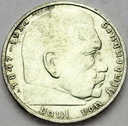 Niemcy 2 marki Niemcy 1939 Hindenburg SREBRO