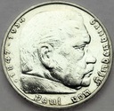 Niemcy 5 Marek 1935, Hindenburg SREBRO