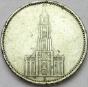 Niemcy 5 Marek, Mark 1934, Wieża, Kościół, SREBRO