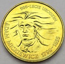 2 zł, złote 1998 Adam Mickiewicz