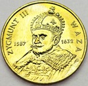 2 zł, złote 1998 Zygmunt III Waza