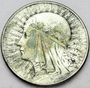 5 zł złotych 1934 Głowa kobiety, Polonia SREBRO