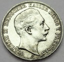Niemcy 3 Marki Drei Mark 1908 A. Prusy