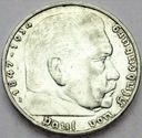 Niemcy 5 Marek 1936, Hindenburg SREBRO