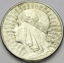 10 zł złotych 1932 Głowa kobiety, Polonia SREBRO