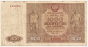 1946 1000 zł, Tysiąc Złotych, Seria N 8162784
