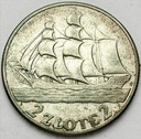 2 zł złote 1936 Żaglowiec Żaglówka Statek