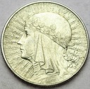 5 zł złotych 1933 Głowa kobiety, Polonia SREBRO