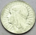 5 zł złotych 1934 Głowa kobiety, Polonia SREBRO