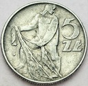 5 zł, pięć złotych z Rybakiem 1971 Rybak