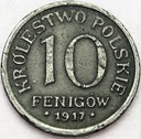 10 fenigów 1917 Królestwo Polskie