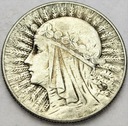 5 zł złotych 1933 Głowa kobiety, Polonia SREBRO