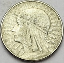 10 zł złotych 1932 Głowa kobiety, Polonia SREBRO