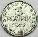 Niemcy 3 Marki 1922