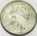 5 zł złotych 1934 Głowa kobiety, Polonia SREBRO