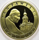 10 zł złotych 2005 Jan Paweł II PLATEROWANA ZŁOTEM