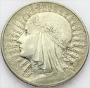 10 zł złotych 1933 Głowa kobiety, babka SREBRO