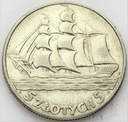 5 zł złotych 1936 Żaglowiec Żaglówka Statek