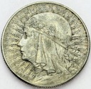5 zł złotych 1933 Głowa kobiety, Polonia SREBRO