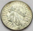 10 zł złotych 1932 Głowa kobiety Polonia SREBRO