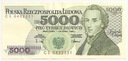 1988 5000 zł złotych Fryderyk Chopin seria CS