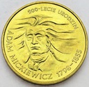2 zł złote 1998 Adam Mickiewicz