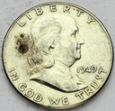 USA 1/2 dolara 1949 Half Dollar Franklin SREBRO