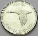 Kanada 1 Dolar 1967 Gęś SREBRO