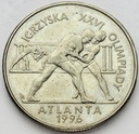 2 zł złote 1995 Atlanta Zapasy