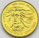 2 zł złote 1998 Adam Mickiewicz